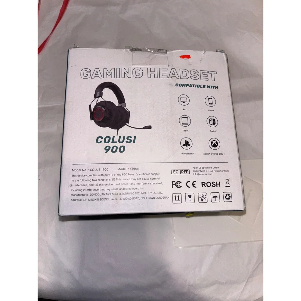 COLUSI 900 Gaming Headset for PC, PlayStation, Nintendo Switch - Wired